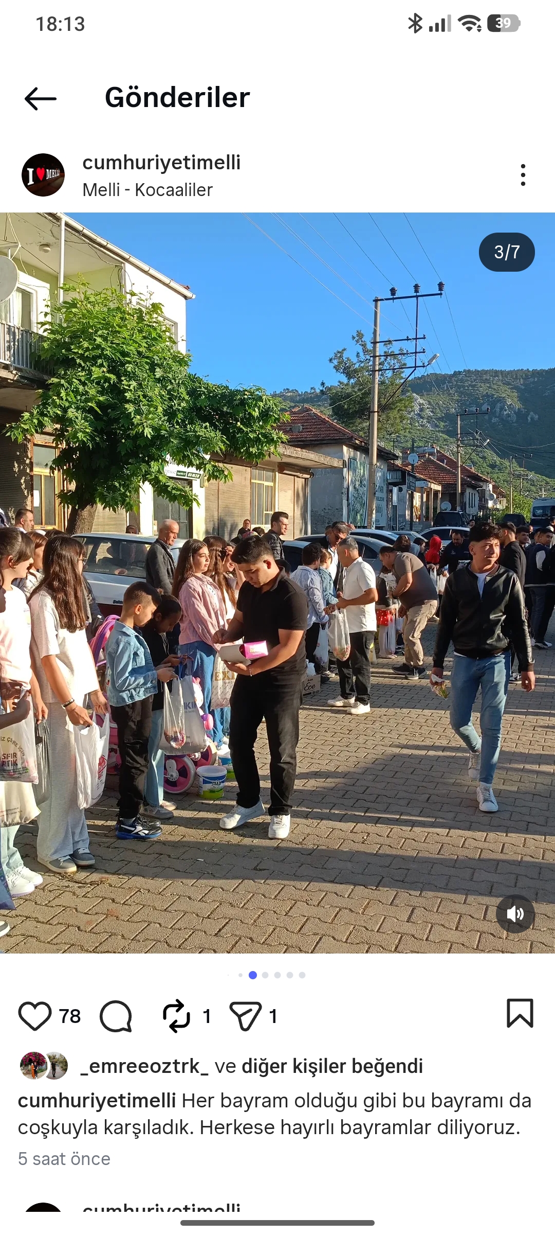 Bucak Kocaaliler’de Bayram Geleneği Yaşatıldı