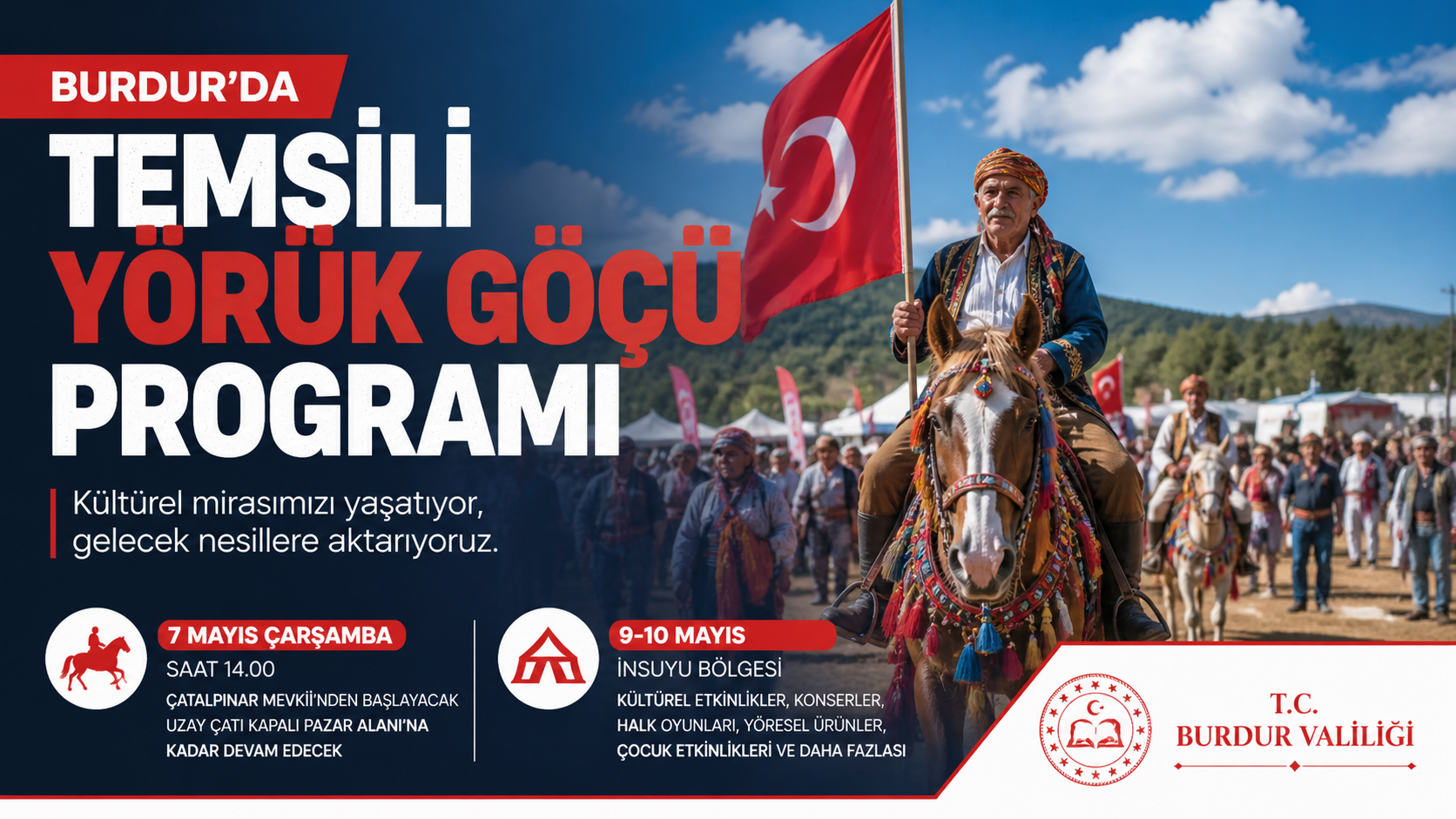 Burdur’da Temsili Yörük Göçü Programı Düzenlenecek